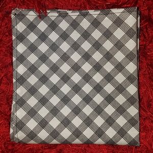 Black and White Plaid Pocket Square